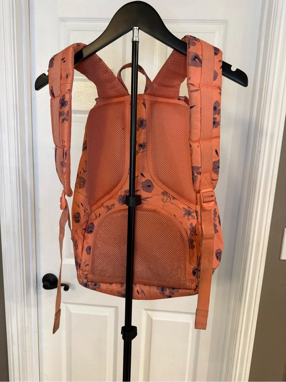 Hershel Coral Backpack with Navy Straps - Women Bags